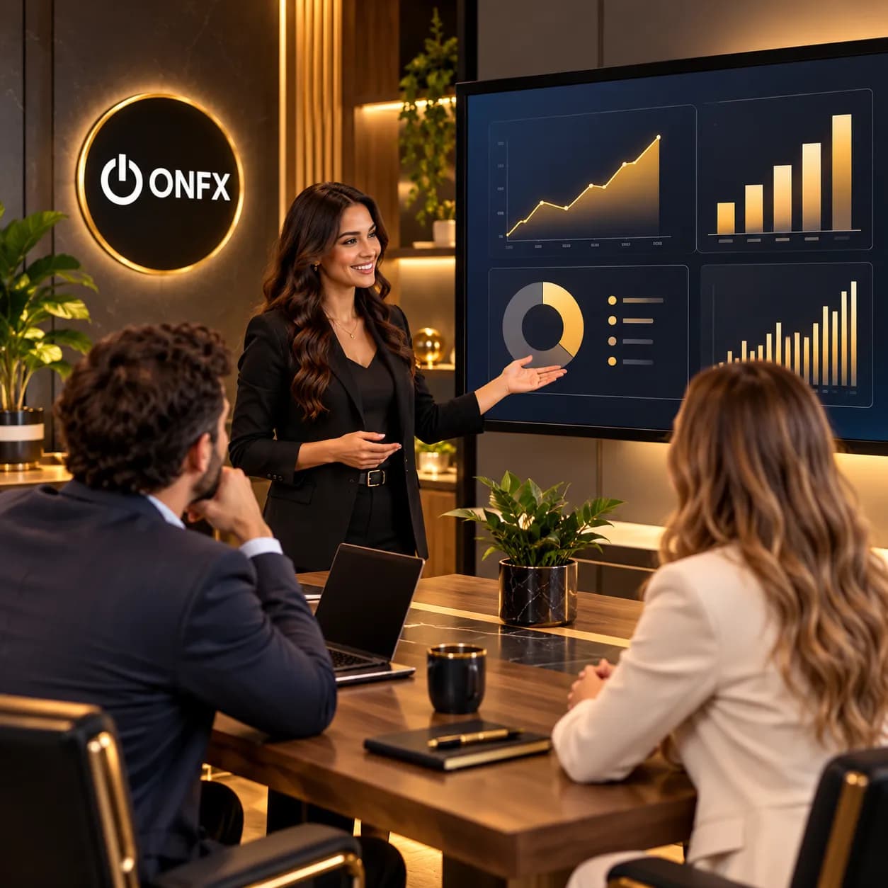 Apresentação de resultados para clientes